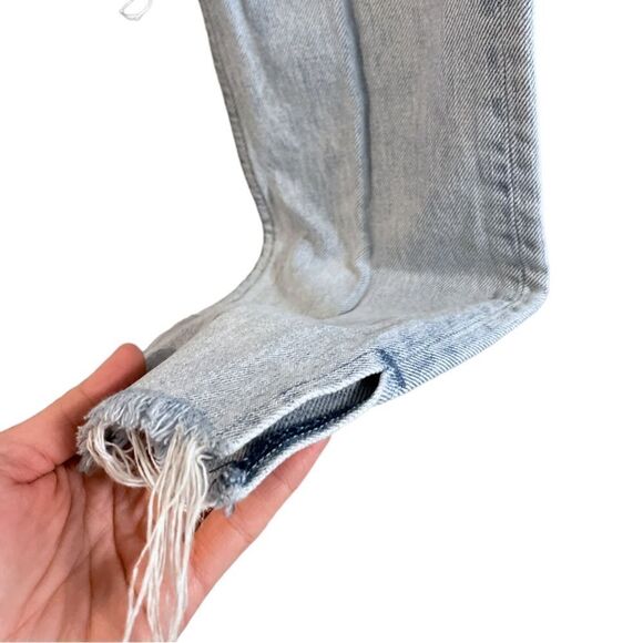 GRLFRND Karolina Don't Cry Daddy Raw Hem Cropped Ankle Jeans, Size 24 - Picture 7 of 15